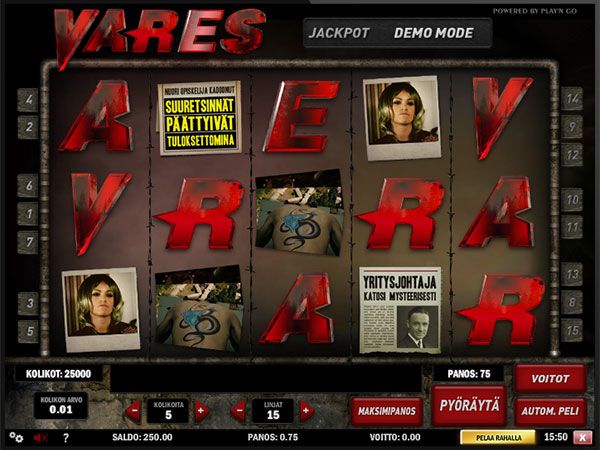 Vares-elokuviin perustuva hedelmäpeli on taatusti suomalainen.