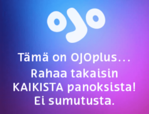 Tämä on OJOplus... Rahaa takaisin KAIKISTA panoksista! Ei sumutusta.